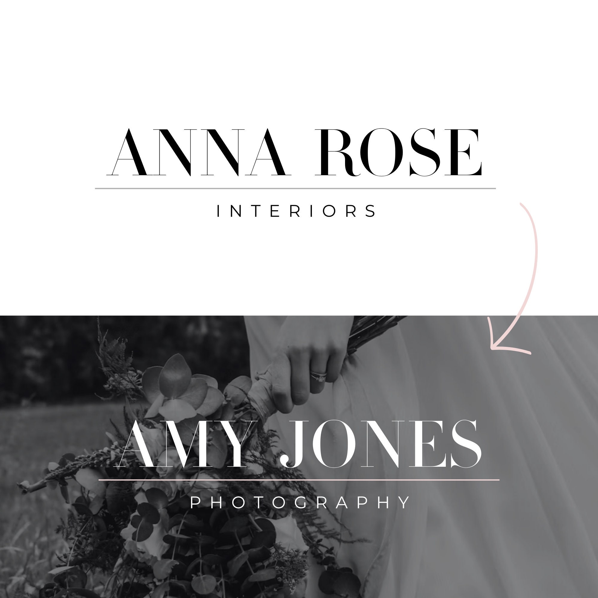 Editable Logo | Logo Design | DIY Logo | Canva Template Logo | Premade ...
