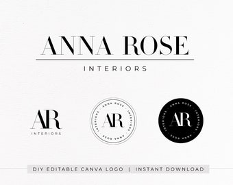 Editable logo | Logo design | DIY logo | Canva template logo | Premade Logo | Modern logo | Business logo | Luxury logo | Instant Download