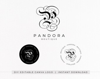 Editable logo | Logo design | DIY logo | Canva template logo | Premade Logo | Modern logo | Business logo | Luxury logo | Instant Download