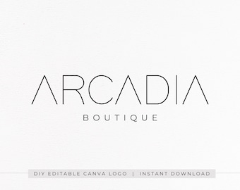 Editable logo | Logo design | DIY logo | Canva template logo | Premade Logo | Modern logo | Business logo | Luxury logo | Instant Download
