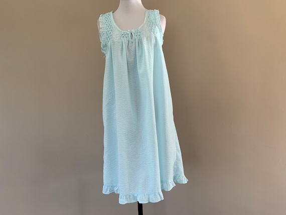 Smocked Nightgown Night Gown by Miss Elaine, Small