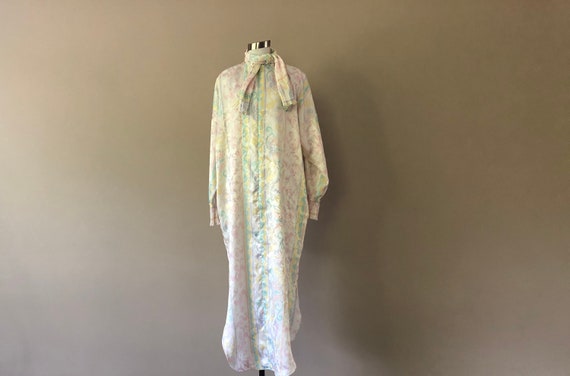 Vintage Mary McFadden Zipper Front Nightgown Robe
