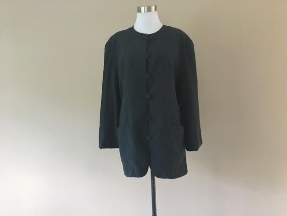 Bloomingdales Silk Boxy Blazer Jacket