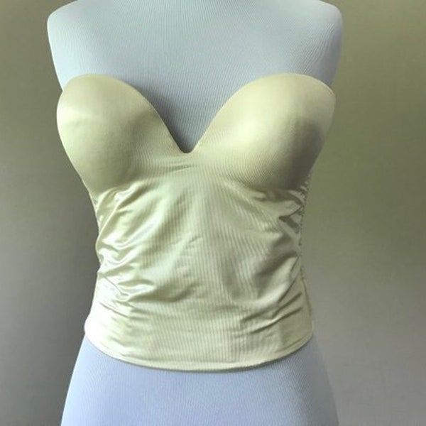 Wonderbra Bustier Bra Top, 34B, Strapless Backless Bra, Bridal Lingerie Top