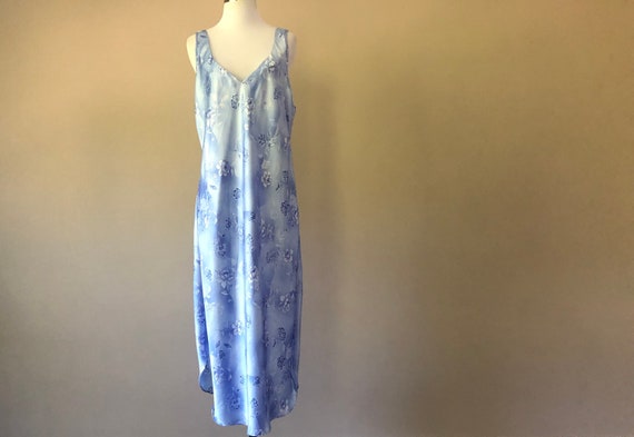 Liquid Satin Nightgown Slip Dress Lingerie, Large,