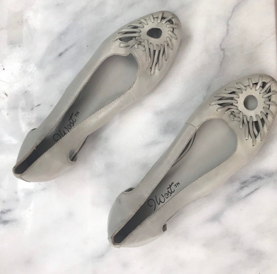 nine west leather flats