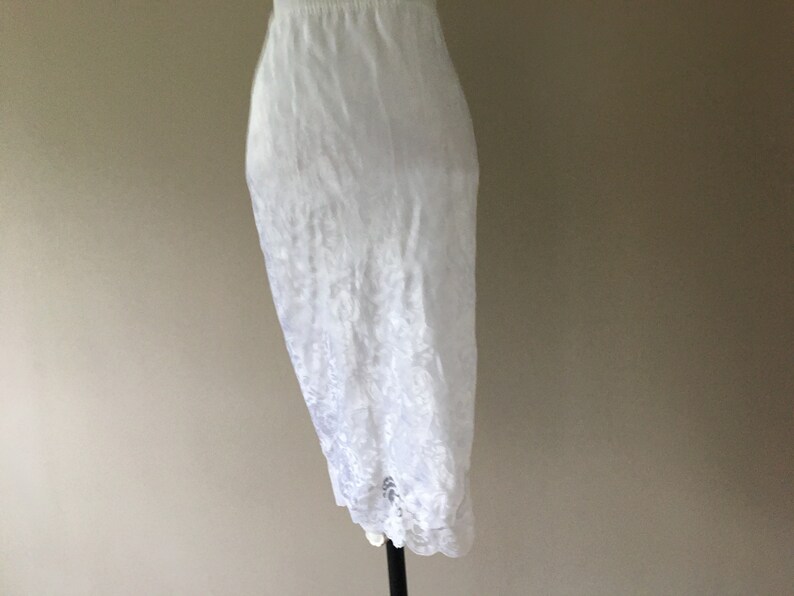 Satin Jacquard Vintage Plus Size Half Slip 2x Underskirt Skirt Slip