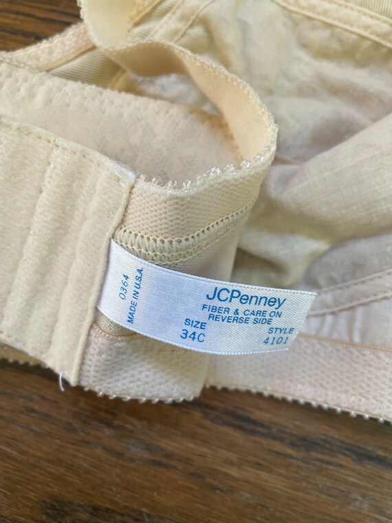 Vintage JC Penney Soft Cup Wireless Bra, 34C, made in… Gem