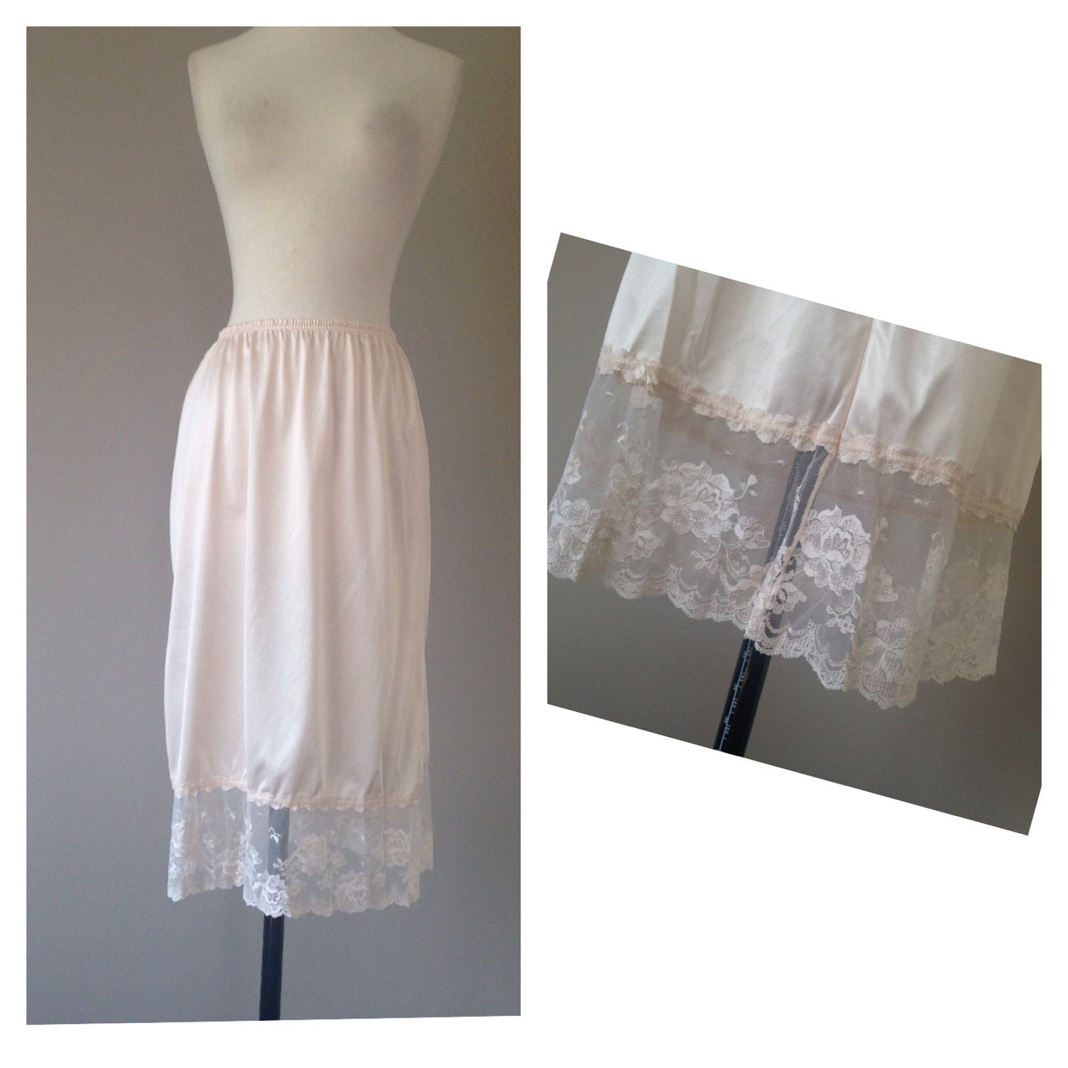 S / Vintage Vanity Fair Half Slip / Skirt Extender Slip / Wide Etsy