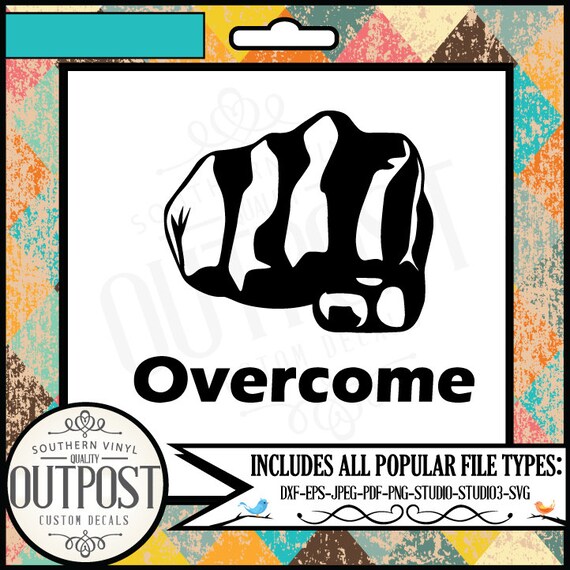 fist bump svg overcome
