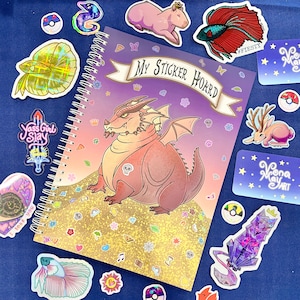 FINAL SALE - My Sticker Hoard - Reusable Sticker Album - Chonky Dragon