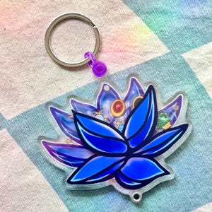 BLACK LOTUS Gaming Shaker Keychain for MTG | Removable game piece charms
