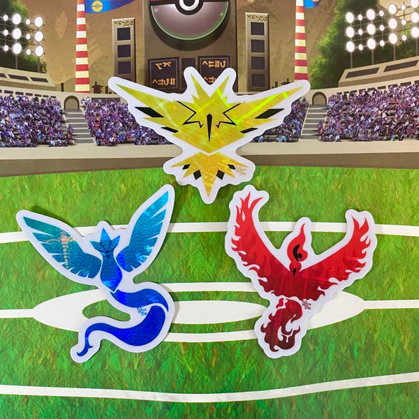 Pokémon Go Team vinyl stickers | Instinct Mystic Valor | cute gift idea | gaming