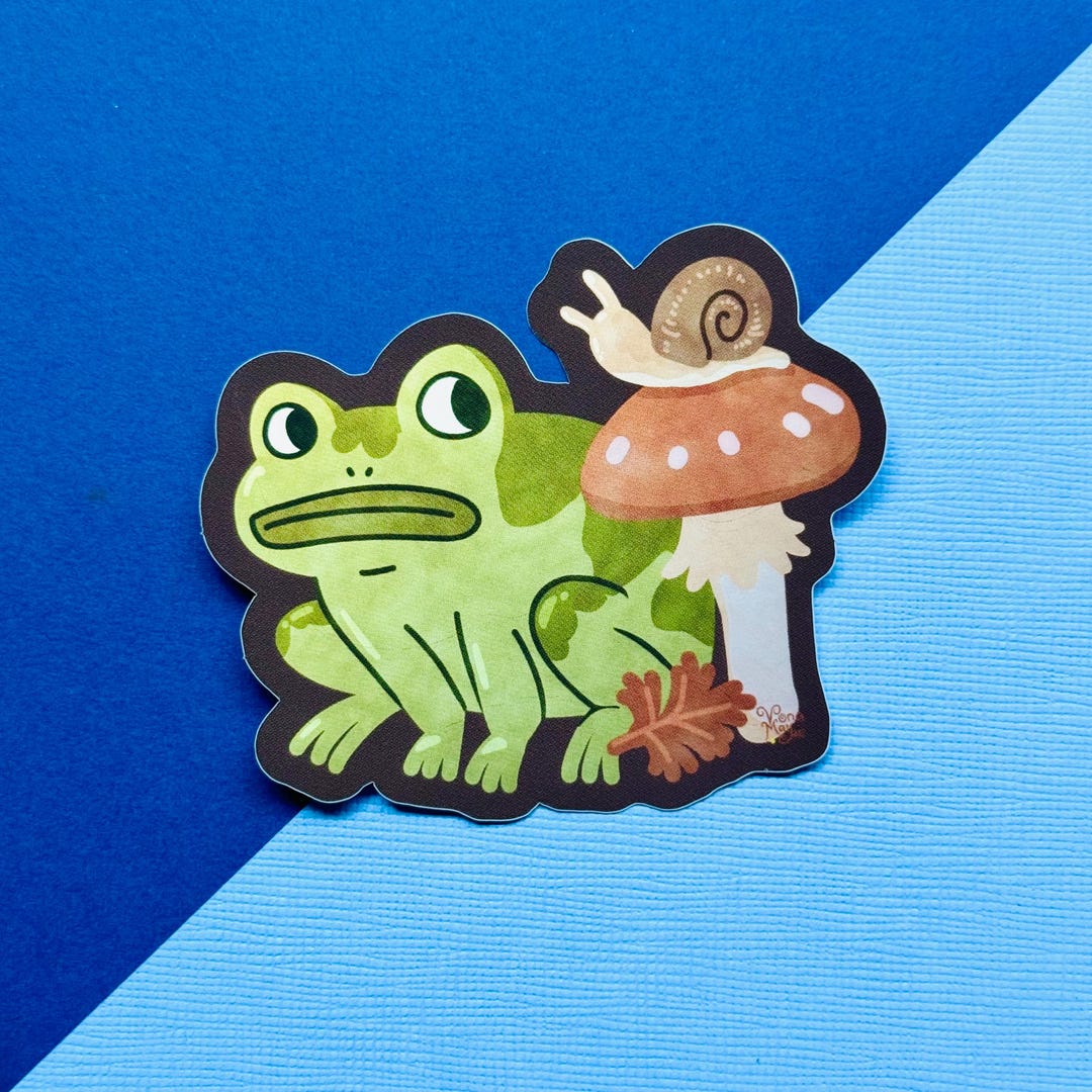 Greg's Sticker Greg's Frog - Autumnal Vinyl Stickers - Matte Mirror Effect || OTGW ...