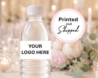 Custom Wedding Water Bottle Labels, Wedding Party Favors, Personalized Wedding Decoration, Wedding Monogram, Water Bottle Labels for Wedding