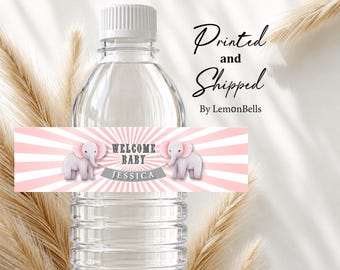 Custom Carnival Party Decoration, Custom Circus Water Bottle Labels, Carnival Party Favors, Circus Party Favors, Girl Baby Shower Decoration