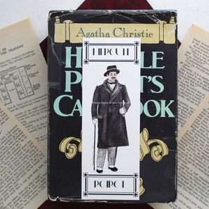 Hercule Poirot Bookmark, Poirot Book Mark, Agatha Christie Bookmark, Book Club Favor, Mystery Bookmark, Poirot and Hastings