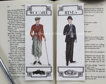 Jeeves Bookmark, Jeeves and Wooster Book Mark, P. G. Wodehouse Bookmark, Book Club Favor, Literary Bookmark