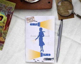 Girl Detective Journal, Mystery Notebook, Kids Spy Journal, Detective Pocket Journal, Reading Planner, Girl Sleuth, Secret Agent