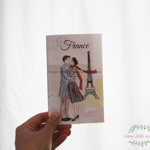 French Travel Notebook, Paris Blank Journal, Travel Pocket Journal ...