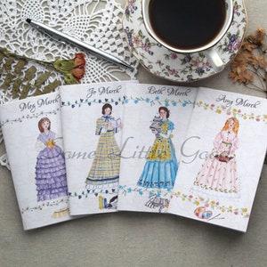 Amy March Journal, Little Women, Blank Notebook, Louisa May Alcott Pocket Journal, Reading Planner, Book Club Journal All 4 March Sisters