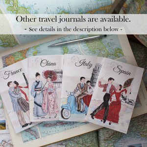 French Travel Notebook, Paris Blank Journal, Travel Pocket Journal ...
