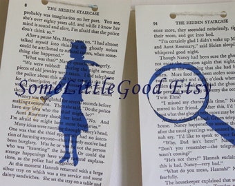 Small Mystery Banner, Girl Detective Banner or Boy Detective Banner Printed on Detective Book Pages