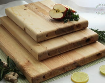 Pine Wood Cutting Board, Wooden Charcuterie Board