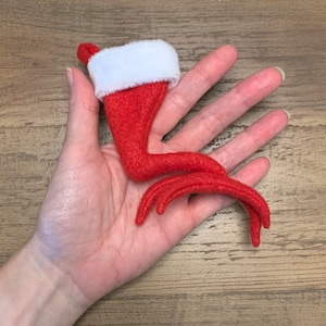 TINY Parrot foot shaped Christmas stocking, ornament, Macaw, African Grey, Zygodactyl, parrot gift, ornament