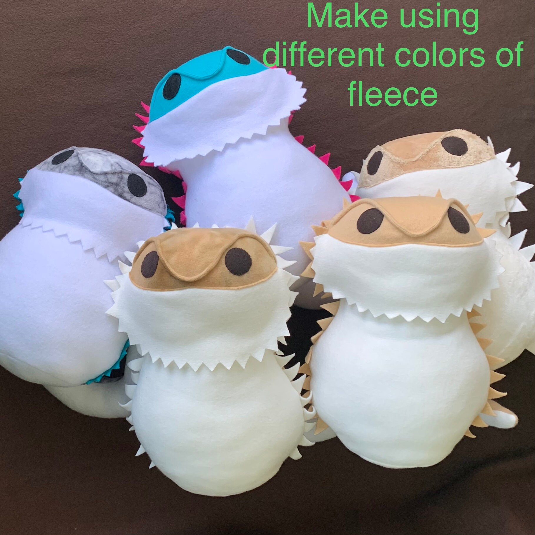 kawaii bearded dragon plush