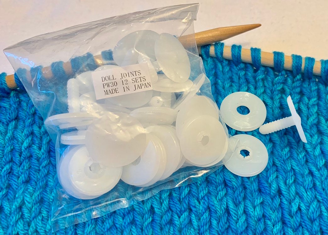  TOAOB 20 Set 50mm Doll Joints White Plastic Animal Joints for  Doll Making Limbs and Head Joints