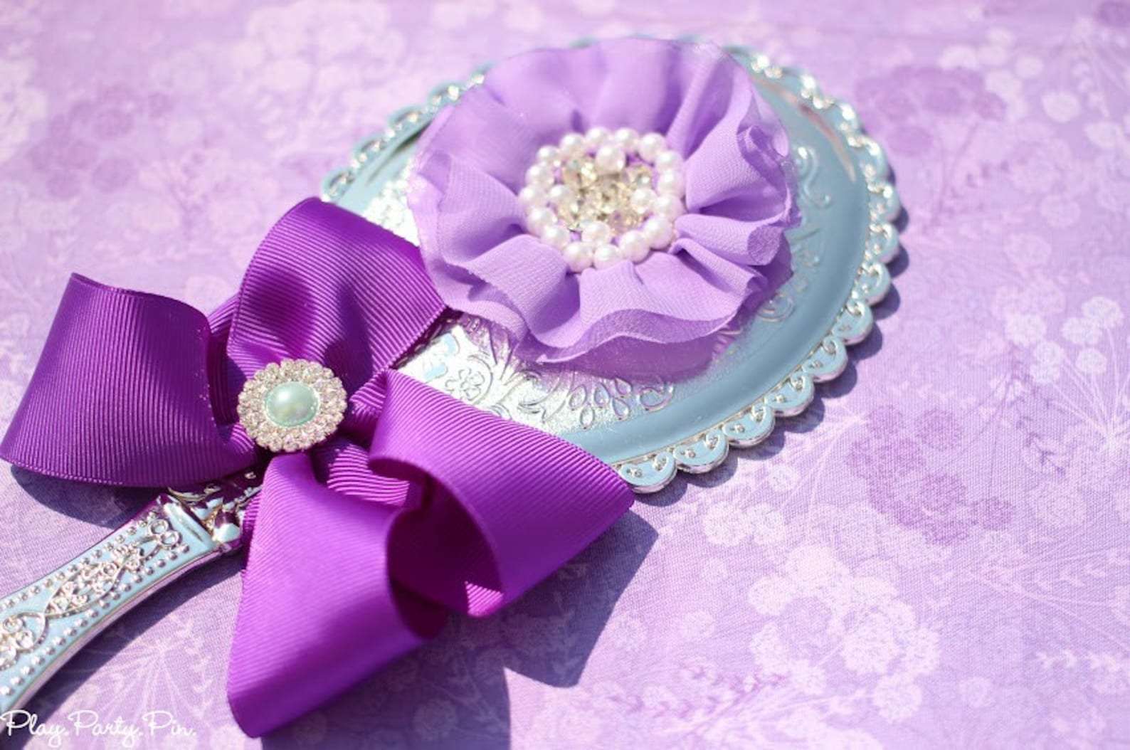 Girls Princess Mirror Purple Princess Vanity Mirror With Etsy