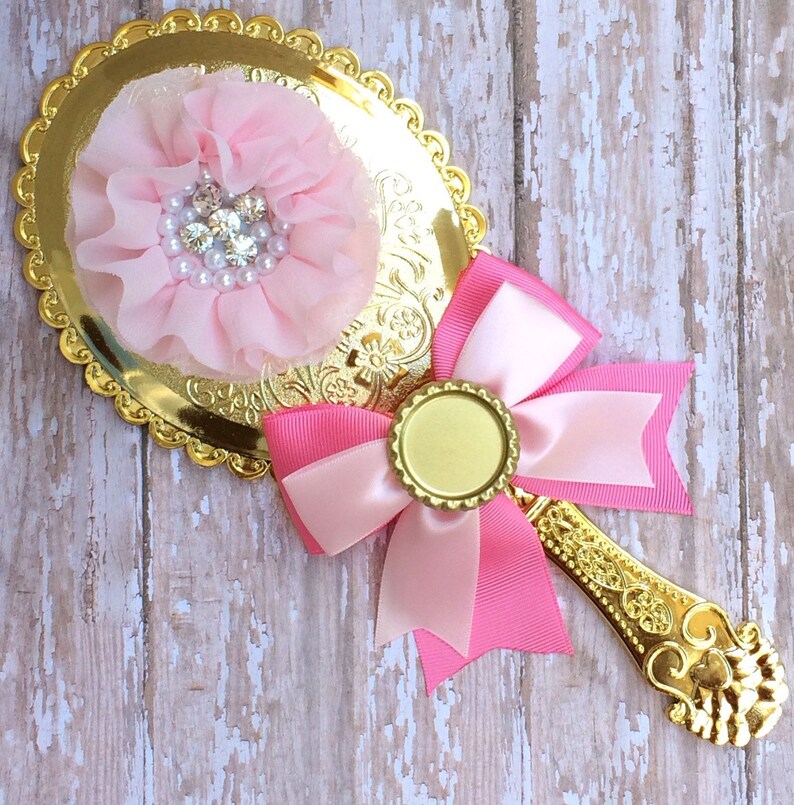 Princess Vanity Hand Mirror the Pink Lemonade Party Etsy