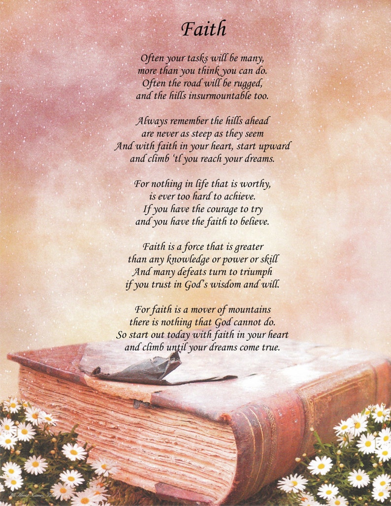 Faith In God Poems