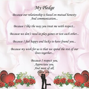 Valentine&#39;s Poem My Pledge