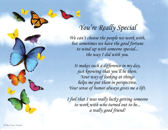 Inspirational Poem You're Really Special  Etsy
