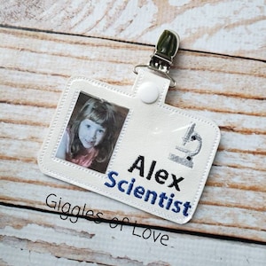 Personalized Pretend Play Scientist Badge Handmade Child - Etsy