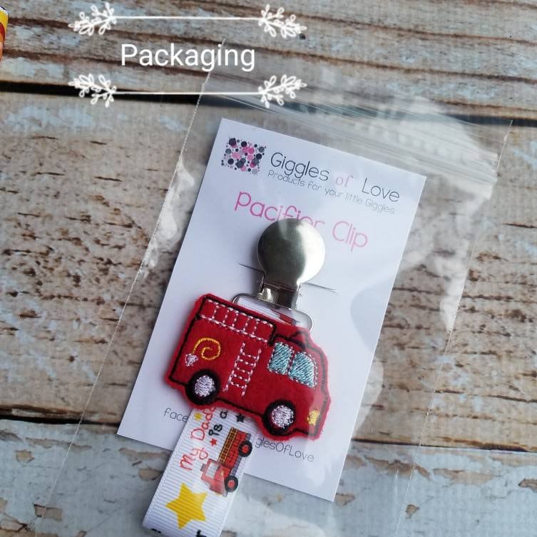 Baby Pacifier Clip Dinosaurs on Black Boy Girl feltie Etsy UK