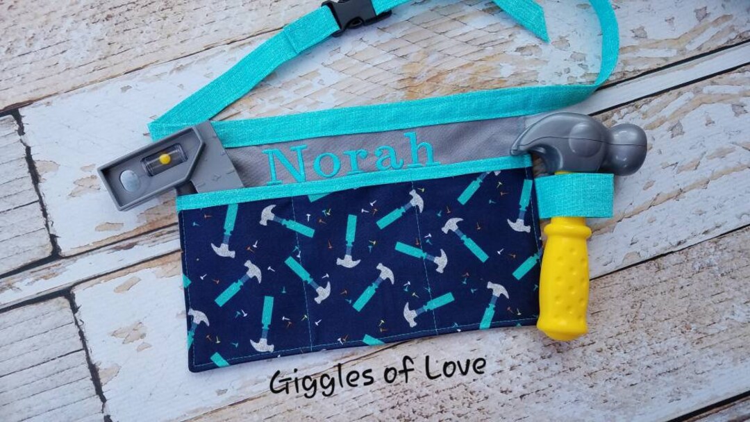 Personalized Tool Belt Kitchen Art Apron for Toddler Child Kids, Toy