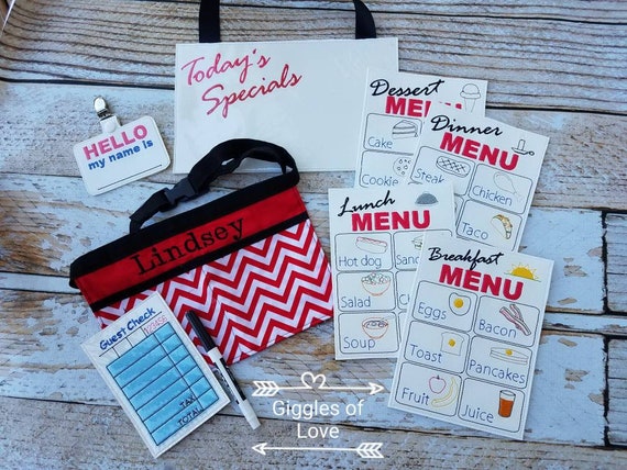 Pretend waitress set sale