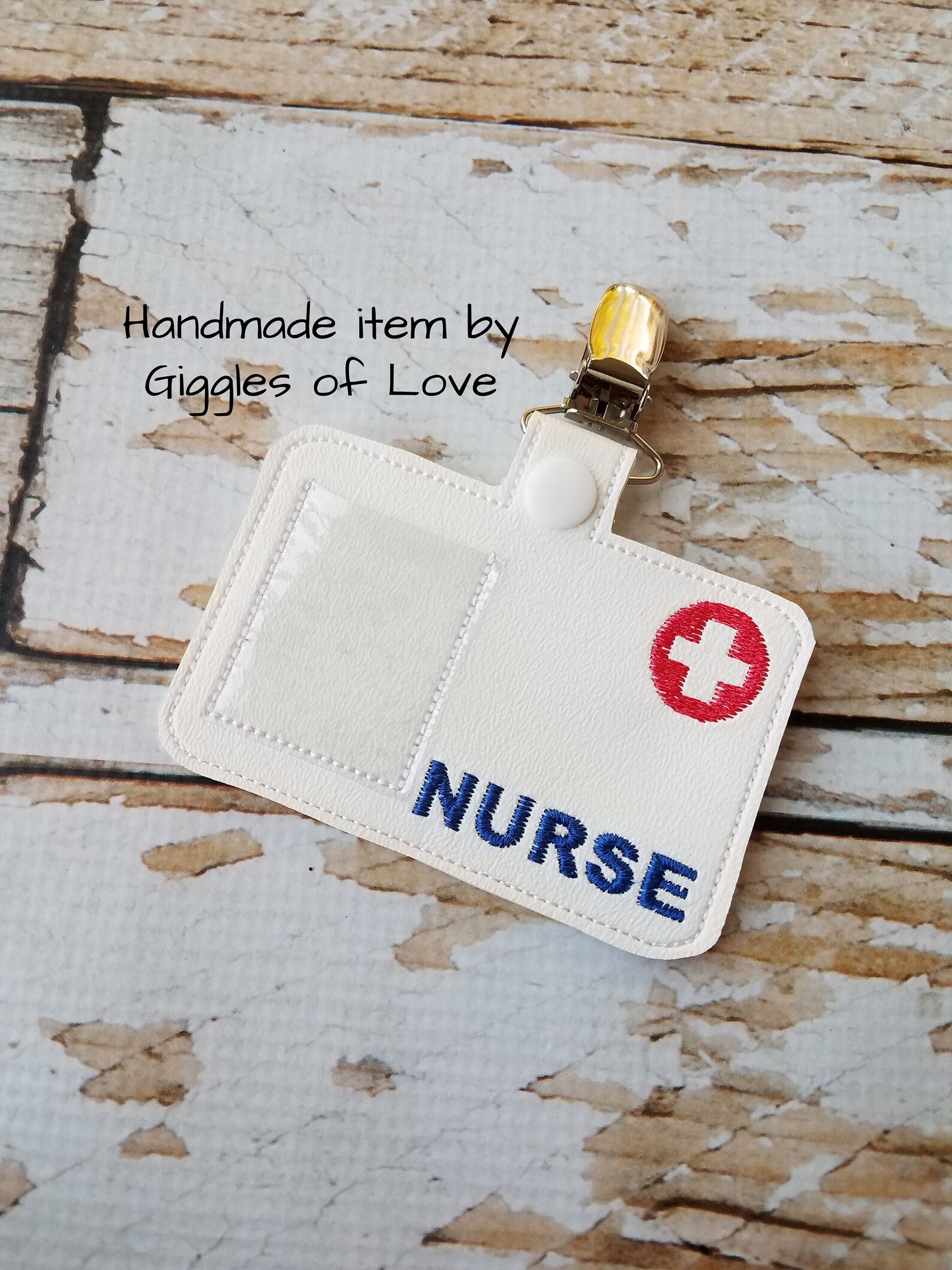 Pretend Play Nurse Badge Handmade Child Gift Doctor Etsy