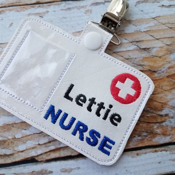 Pretend Play Nurse Badge - Handmade Child Gift Doctor Educational Imagination