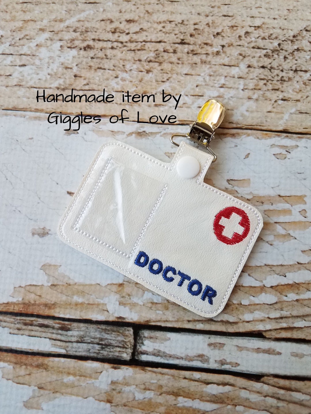 Pretend Play Doctor Badge Handmade Child Gift Doctor - Etsy