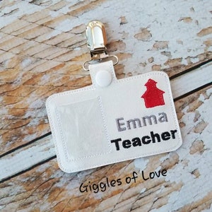 Pretend Play Teacher Badge - Handmade Child Gift Educational Imagination