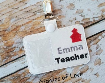 Pretend Play Teacher Badge - Handmade Child Gift Educational Imagination