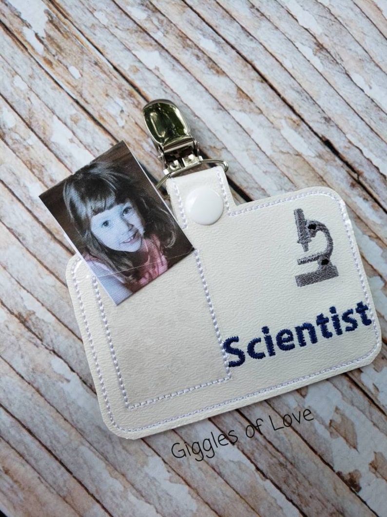 Personalized Pretend Play Scientist Badge Handmade Child - Etsy