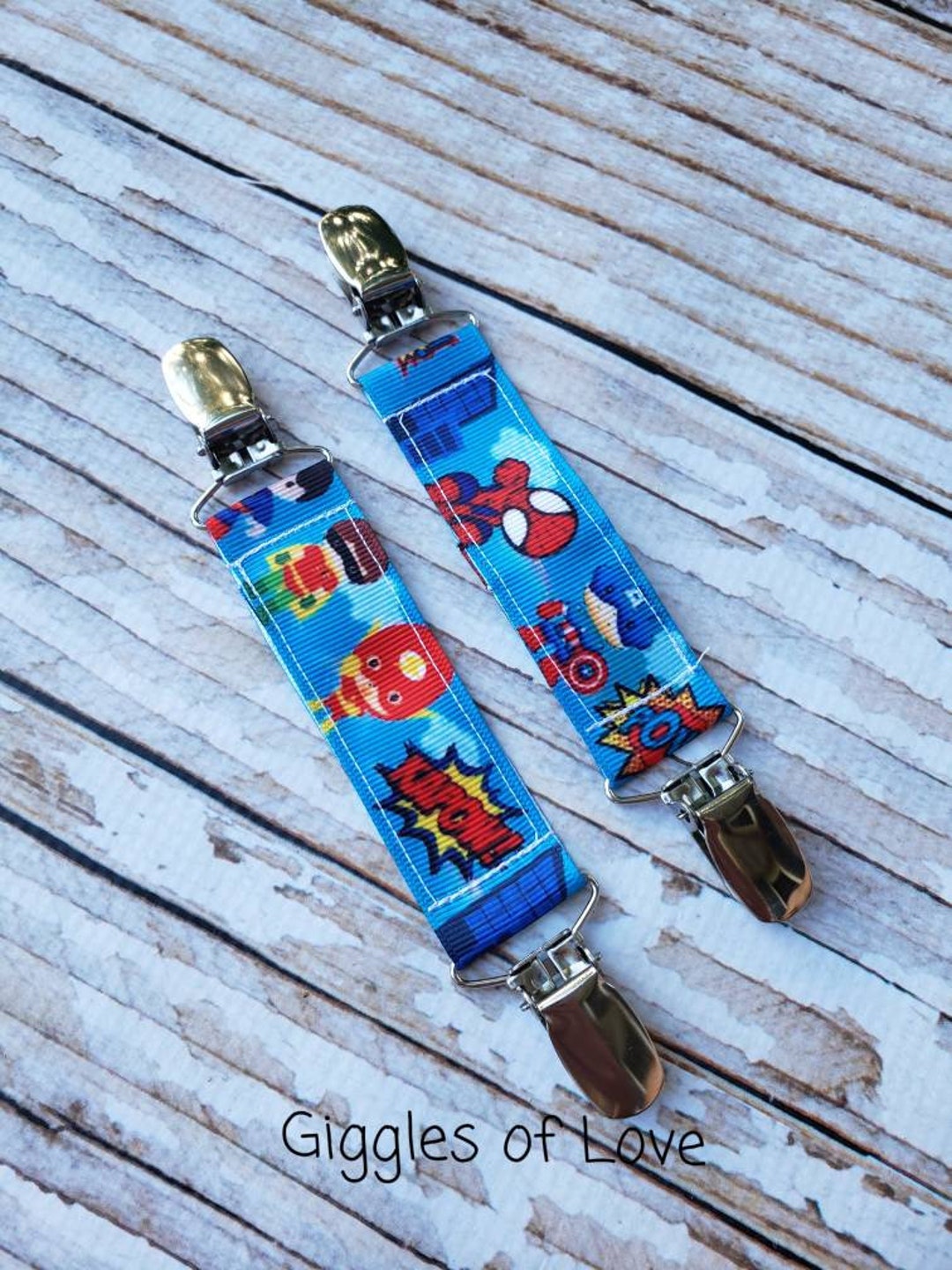 Pair of Mitten Clips Double Sided Boy Girl Infant Toddler Etsy