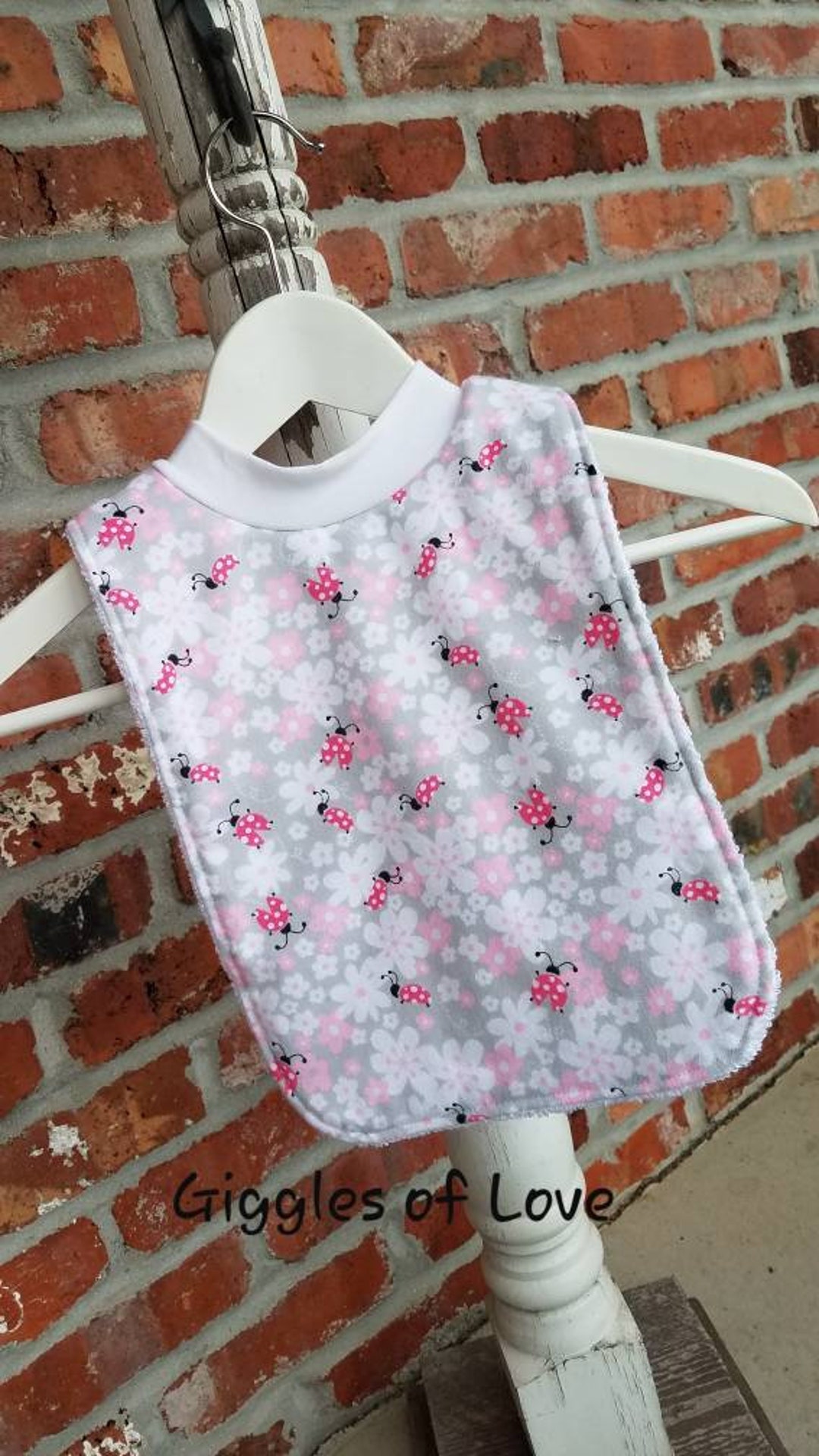 Infant or Toddler Pull Over Bib flannel and Terry Cloth Etsy