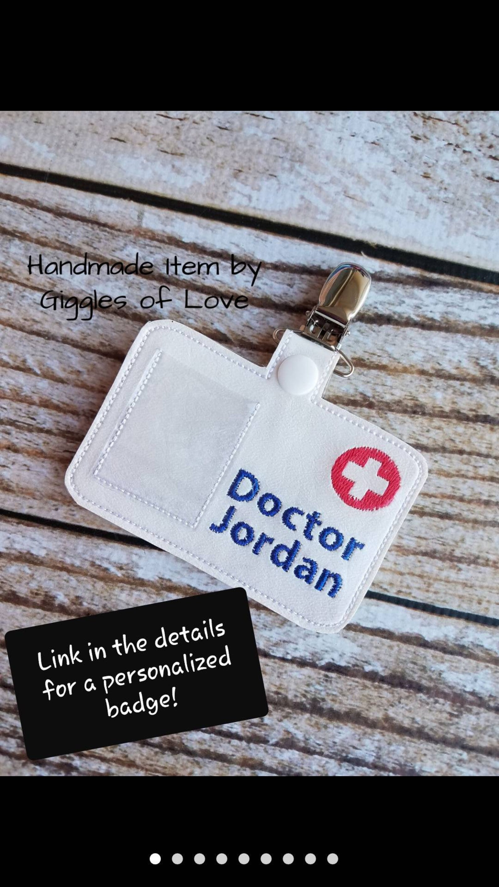 Pretend Play Doctor Badge Handmade Child Gift Doctor - Etsy