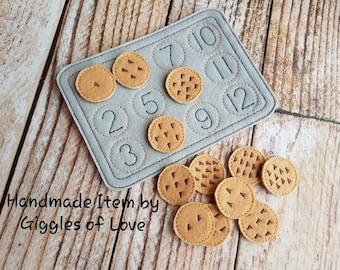 Felt Counting Cookies: Educational Toy for Toddlers